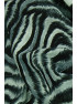 Tørklæde m/ zebra print sort